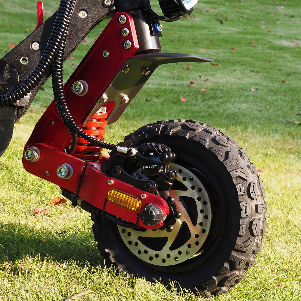 NANROBOT D4+ MAX – etujousitus, rengas ja levyjarru