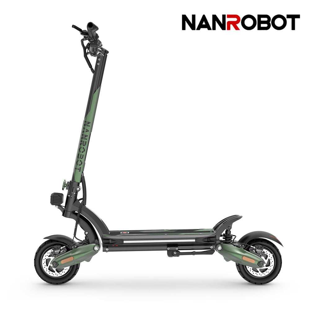 NANROBOT D6+ MAX – vihreä sähköpotkulauta