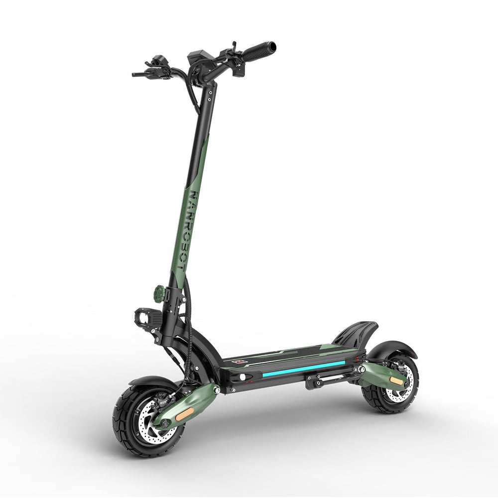 NANROBOT D6+ MAX – sähköpotkulauta etuviistosta
